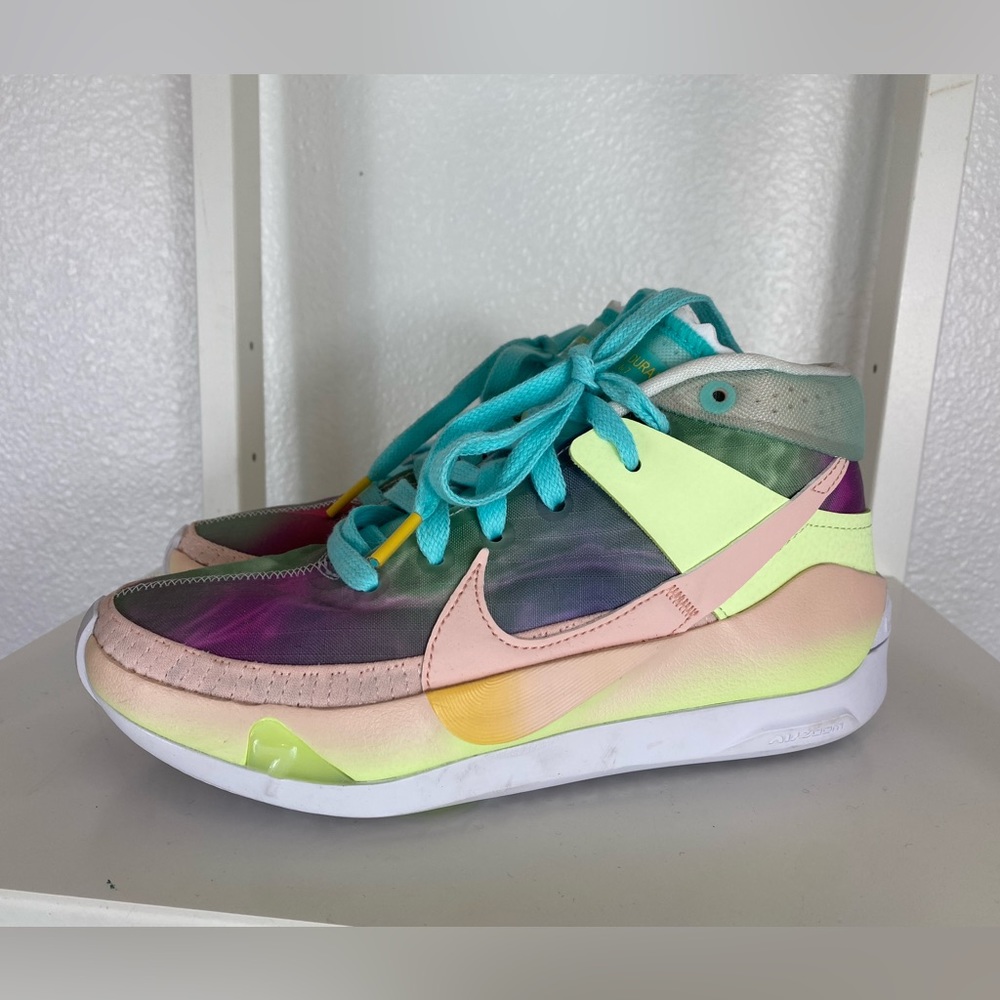 Nike Kevin Durant Men/Boy 4.5 Tropical Sneaker KD 13 In Chill CI9948-602 Pastel